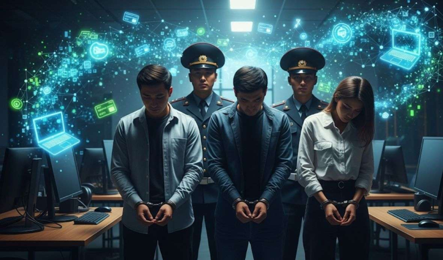 В Шымкенте задержана группа интернет-мошенников, похитивших более 141 млн тенге