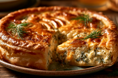Зачем омлет на завтрак? За то же время собираю вкуснейший пирог в армянском стиле &mdash; яйца, мука, много-много зелени и в духовку