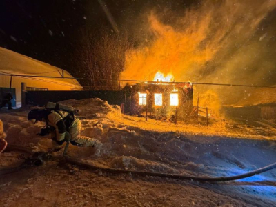В Кукморском районе при пожаре погиб мужчина