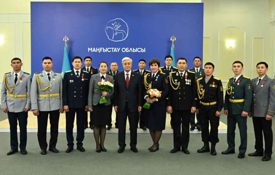 Президент Казахстана отметил заслуги полиции Мангистау