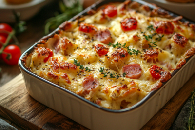 Подсохший багет больше не выбрасываю &mdash; готовлю из него кайфовую запеканку: рецепт-минутка, который выручает