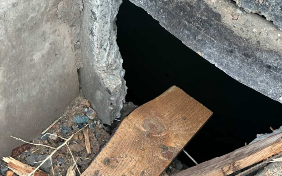 Народный репортер. В ливнёвках строительный мусор