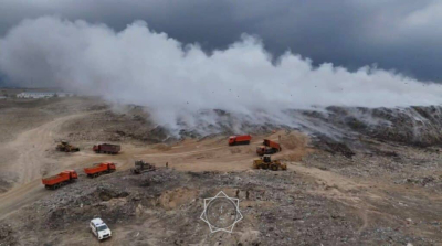 Возгорание на свалке возле Алматы, начавшееся несколько дней назад, локализовано