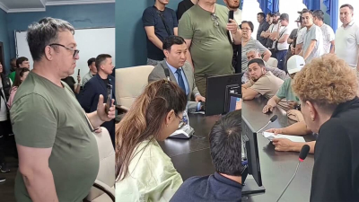 В Караганде аким не выдержал и сбежал от жителей из-за ругани