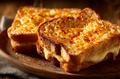 Хлеб, яйцо и щепотка паприки. Аппетитные золотистые гренки с сырным вкусом за 10 минут